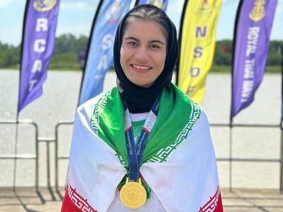 مدال طلای فاطمه مجلل در روئینگ قهرمانی آسیا